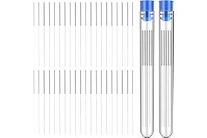 EILKBLA 40Pcs 3D Printer Nozzle Cleaning Kit, Nozzle Cleaner 3D Printer - 0.4mm Stainless Steel Cleaning Needles Set, Universal for 3D Printers, Clog Removal Tool Kit