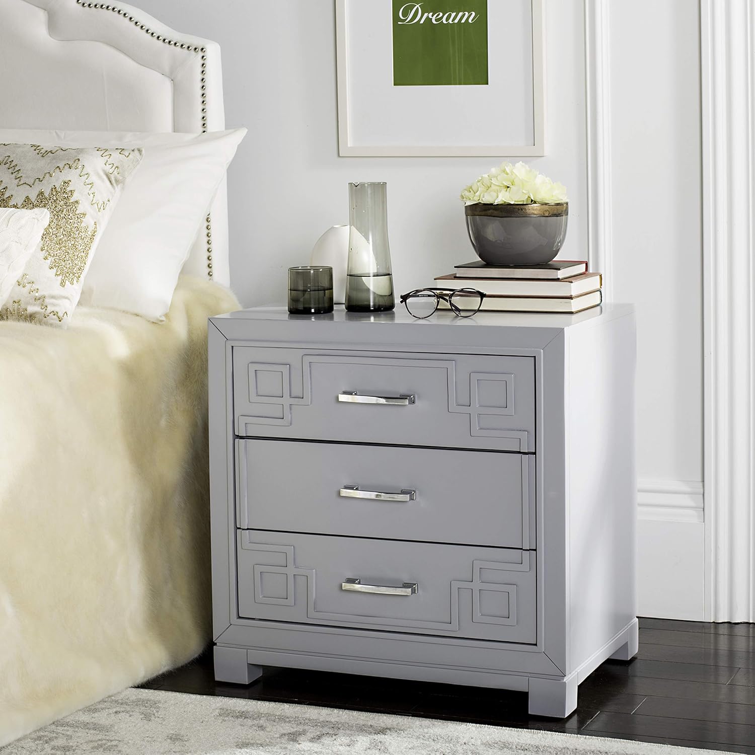 Safavieh Night Stand, Normal, Grey