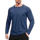 MAGCOMSEN Men's Long Sleeve Shirts UPF 50+ Sun Protection UV Shirt Dry Fit T-Shirts for Hiking Running Athletic