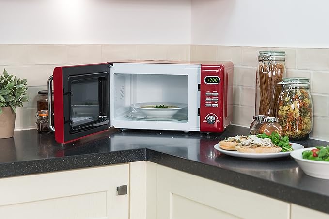 Russell Hobbs rhretmd706r Retro Rojo Compacto Digital microondas ...