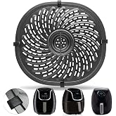 Air Fryer Grill Pan For Power XL Gowise 7QT,Nonstick Coating Crisper Plate,Air Fryer Replacement Parts,Rack,Accessories,Enamel coating，Non-stick,Dishwasher Safe