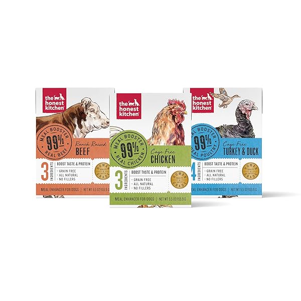 THE HONEST KITCHEN 99% MEAT PROTEIN BOOSTERS VARIETY...
