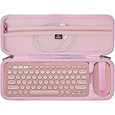 FBLFOBELI Hard Case for Logitech Pebble 2 Combo K380 K380s Pebble Keys 2 + M350 M355 Wireless Keyboard and Pebble Mouse Combo (Case Only) (Pink)