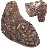 Aztec Death Whistle, Loudest Authentic Human Sounding Scream 125+ Decibels – Easy to Blow for Halloween & Collectors (Terracotta Color)