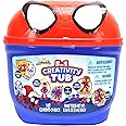 Spidey and his Amazing Friends 5 in 1 Creativity Tub, 50-Piece Preschool Arts and Crafts Activity Set, Kids Toys for Ages 3 Up