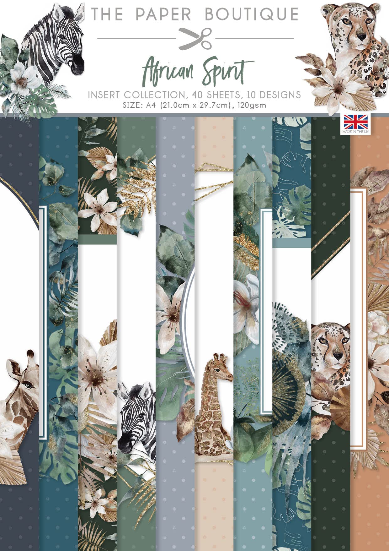 Paper Boutique African Spirit-Insert Collection, Multicoloured, A4