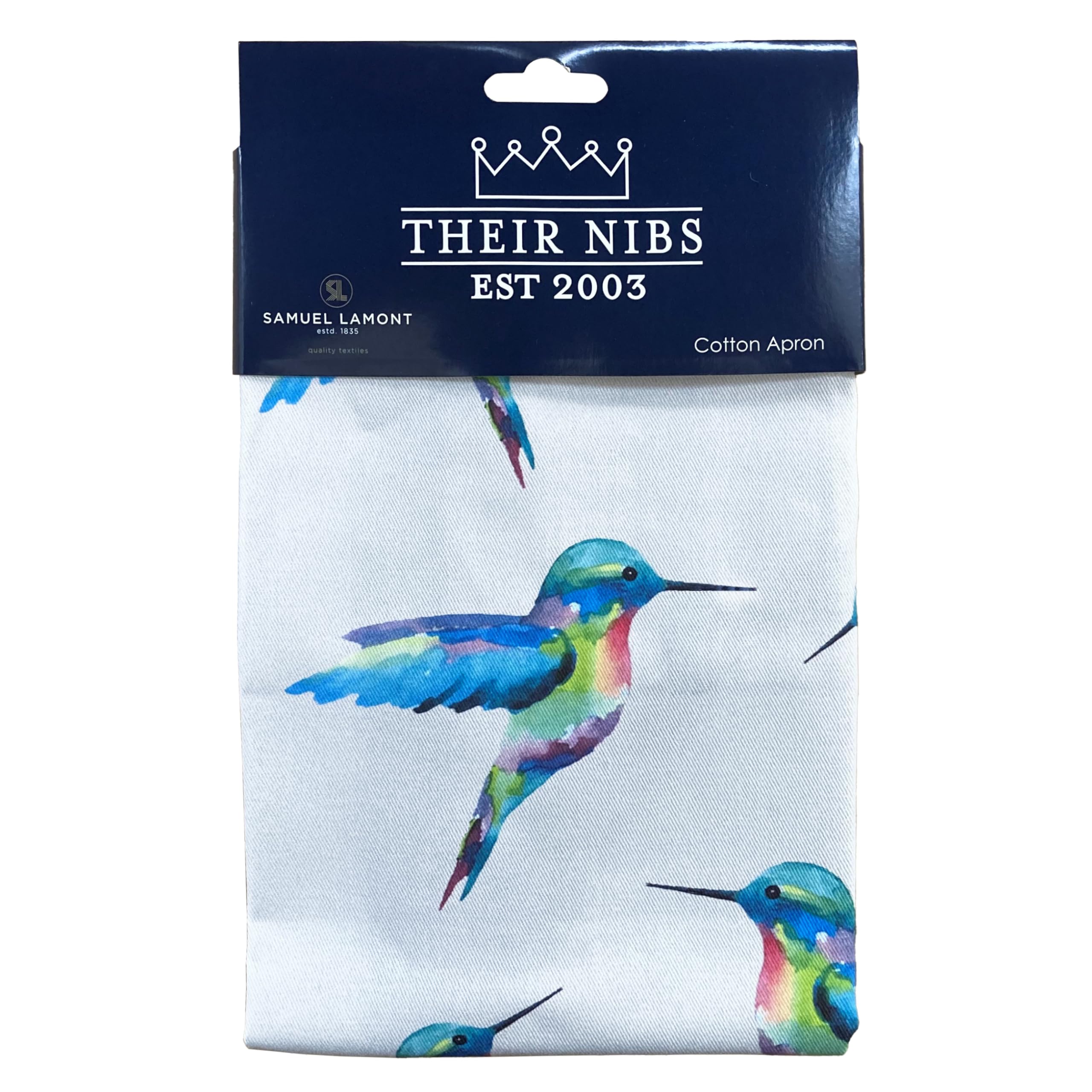 Samuel Lamont Apron - Premium Kitchen Apron for Chefs and Home Cooks | Stylish and Durable Chef's Apron for Cooking, Grilling and Baking | Hummingbird Design | One Size