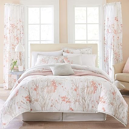 Amazon Com Brylanehome Funky Floral 6 Pc Comforter Set Home