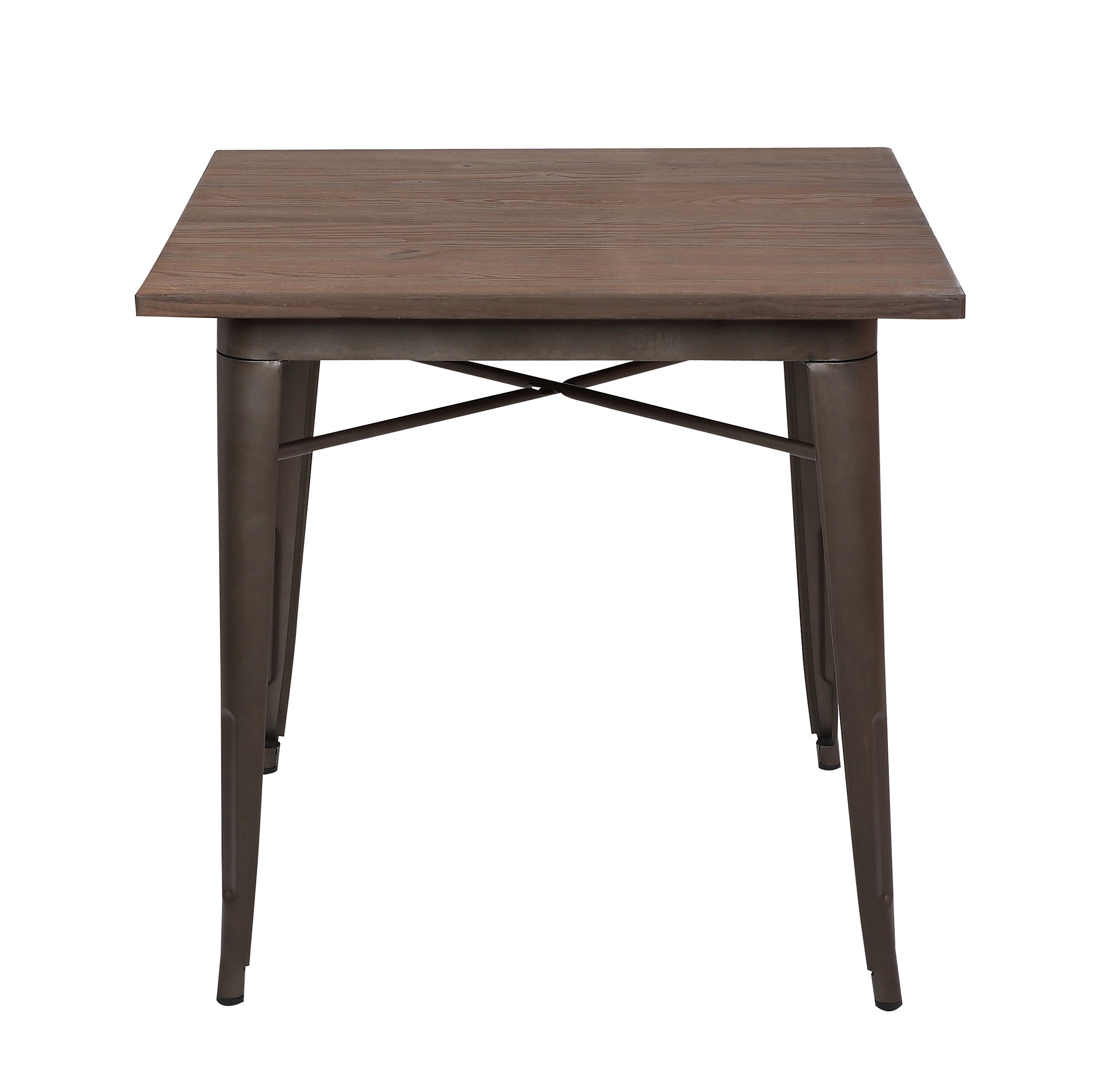 Poly and Bark Trattoria Dining Table in Elmwood / Bronze LAVORIST