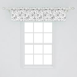 Ambesonne Llama Window Valance, Abstract Triangles