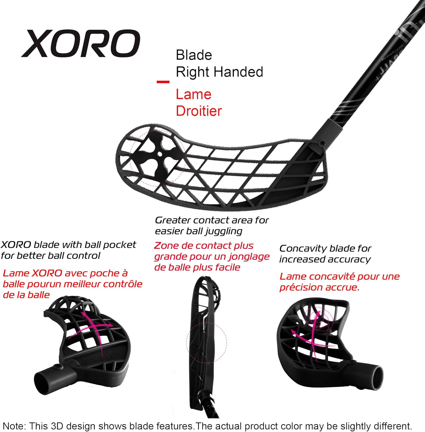 Amazon Com Accufli Floorball Zorro Stick Right Xoro Z80 Black