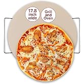 Colenza Extra Large Round Pizza Stone For Oven 18 Inch Approx (17.8 inch) | Durable Ceramic, Heat Resistant up to 1472&deg;F, Perfect for Homemade Pizza, Bread and More