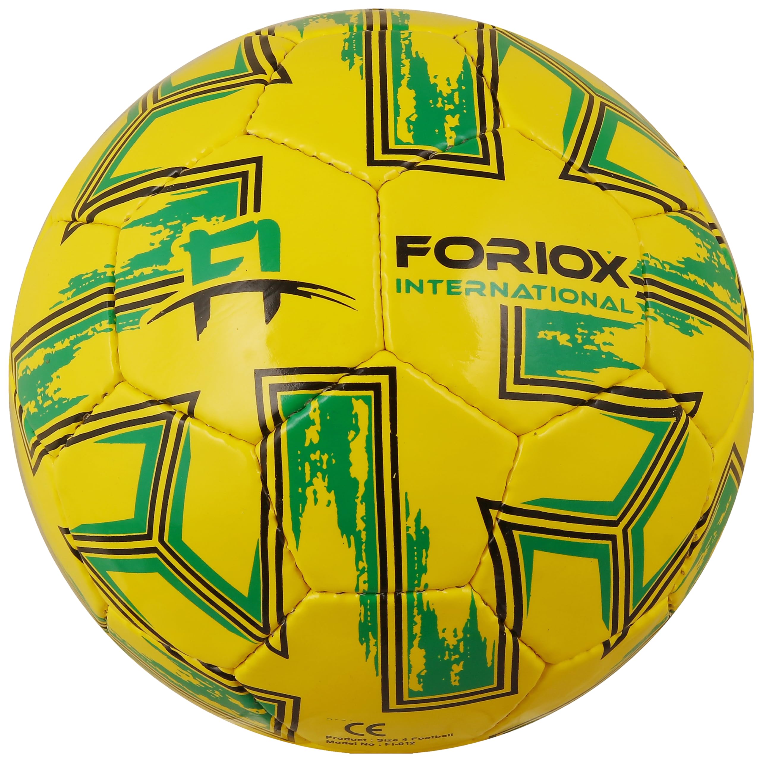 Foriox International Size 3,4,5 Kids Football Ball, Youth Footballs for Kids Boys/Girls Gift Training Soccer Indoor & Outdoor for Games (Yellow Lime, Size 4)