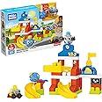 Mega Bloks Peek A Blocks Schoolhouse with Big Building Blocks, Building Toys for Toddlers (42 Pieces)