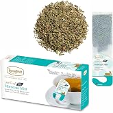 Ronnefeldt LeafCup Moroccan Mint, Green Tea, Loose Leaf Sachets, 15 Ct | Spring-Harvested Chinese Gunpowder Tea with Fresh Mint, Individually Wrapped in Germany, 15 Count, Pack of 1
