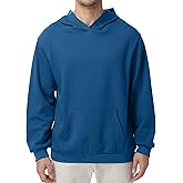 Pepypepy Men’s Lightweight Thin Cotton Hooded Sweatshirt – Casual Pullover Hoodie for Spring & Fall Layering
