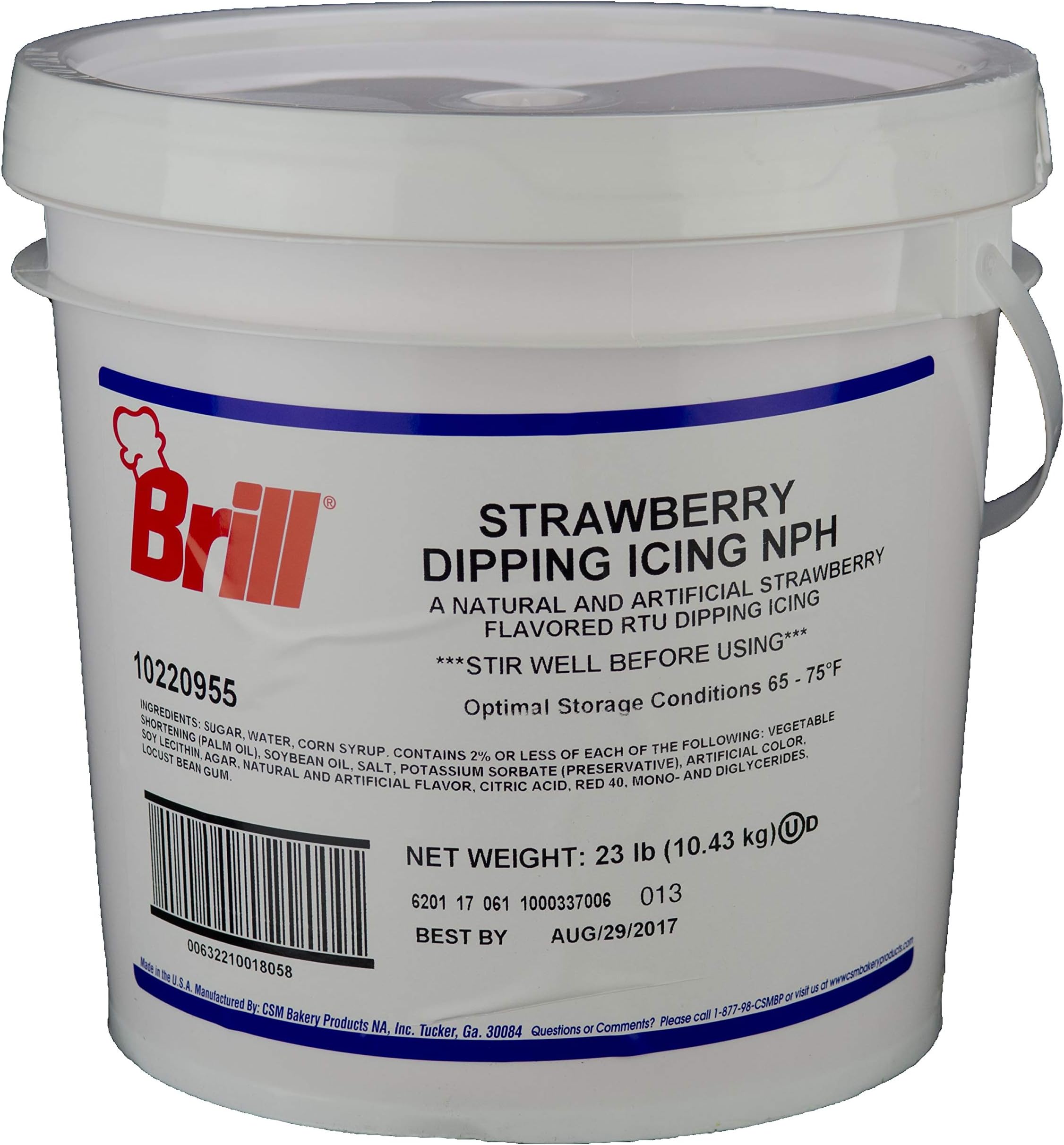 Brill Strawberry Dipping/Icing 23 lb