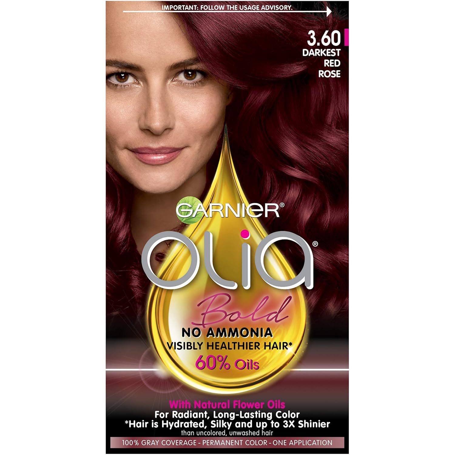 Buy Darkest Red Rose 1 Count Garnier Olia Oil Powered Permanent