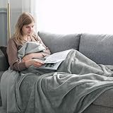 MOONLIGHT20015 Fleece Blanket King Size 270x230 cm 400 GSM Silver Grey view 5