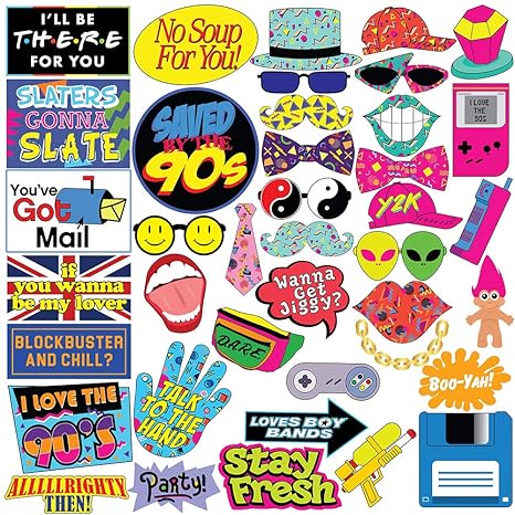 Sterling James Co Throwback 90 S Photo Prop Set Funny 1990 S