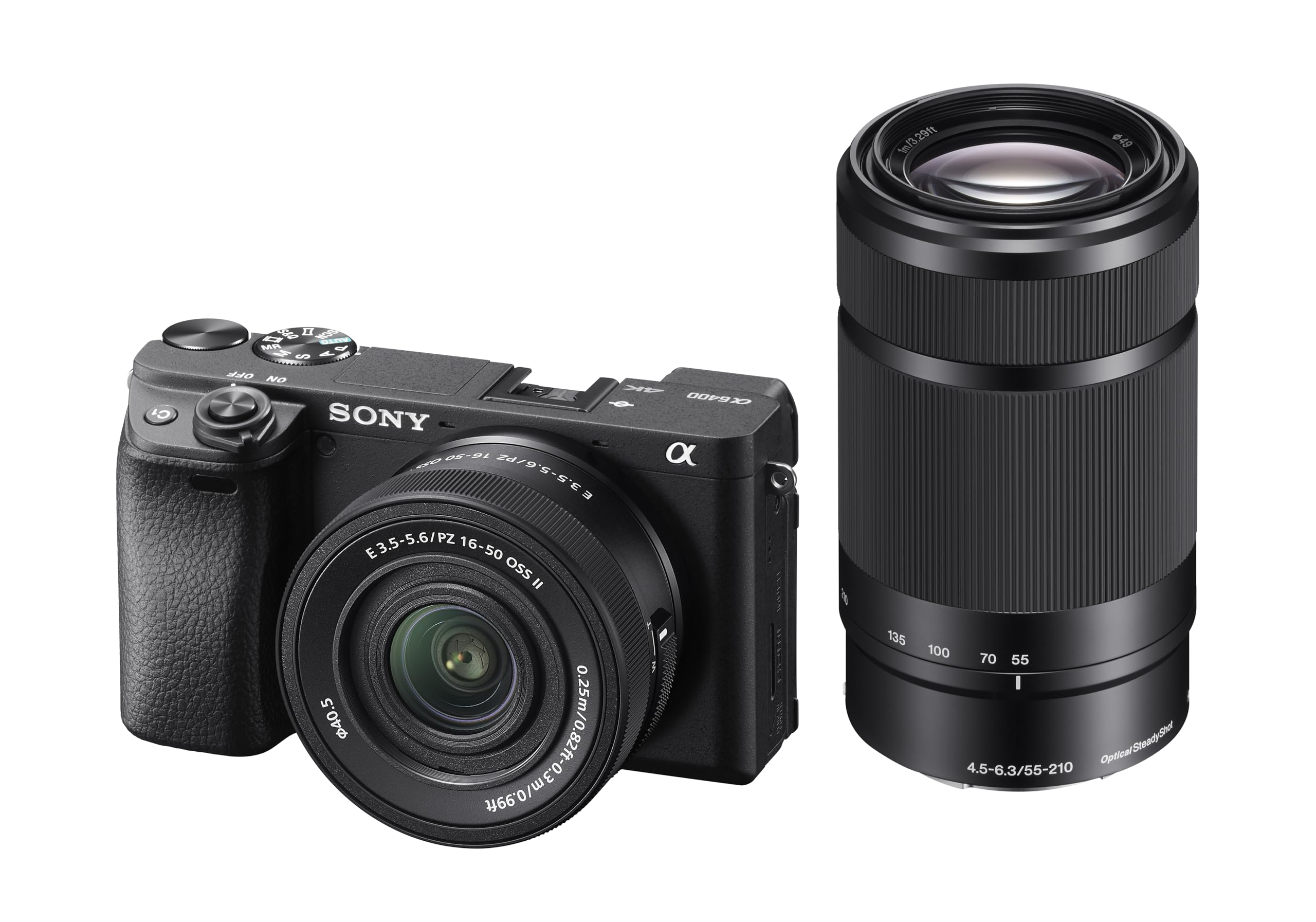 Sony Alpha 6400 APS-C Spiegellose Kamera mit 16-50mm Objektiv (Schneller 0,02s Autofokus mit Augenerkennung für Mensch und Tier, 4K-Filmaufnahmen und neigbares Display für Vlogging) 4