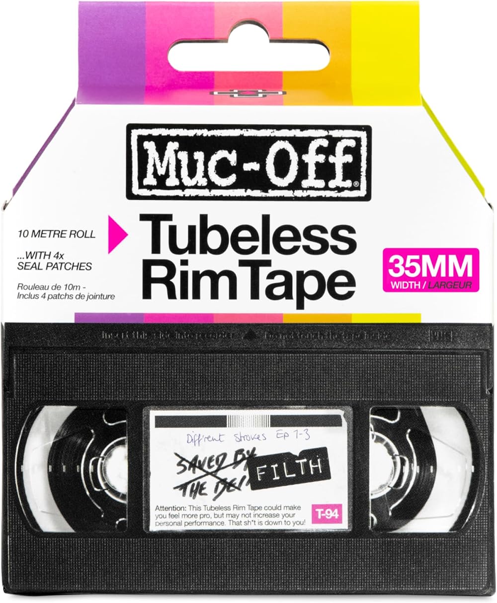 Muc Off Tubeless Rim Tape 35mm 10m Roll with 4 Seal Patches