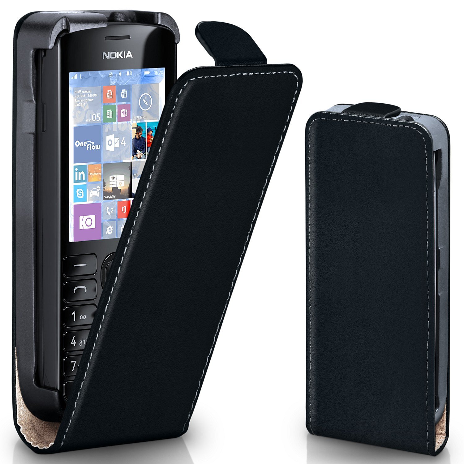 Moex Magnetic Flip Case Compatible With Nokia Asha 206 360