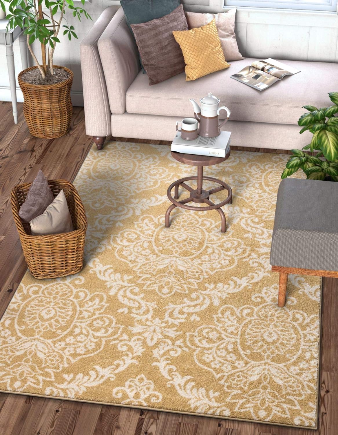 Best yellow area rugs for living room