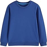 Lesteco Kids Crewneck Sweatshirt Toddler Long Sleeve Tops Medium Weight Fall Pullovers for Boys and Girls 2-14 Years