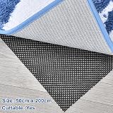 KAHEIGN Multipurpose Non Slip Mat 50x200 cm PVC Floor Underlay Black view 4