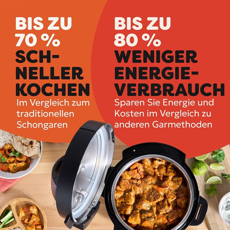 3,8 l Elektrischer Multikocher, 7-in-1 Schongarer & Reiskocher