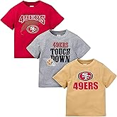 Gerber Unisex Baby NFL 3 Pack Short Sleeve Team Fan Tee Shirt