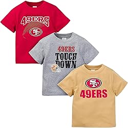 Gerber Unisex Baby NFL 3 Pack Short Sleeve Fan Tee