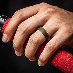 ThunderFit Unisex Silicone Wedding Rings, Rubber