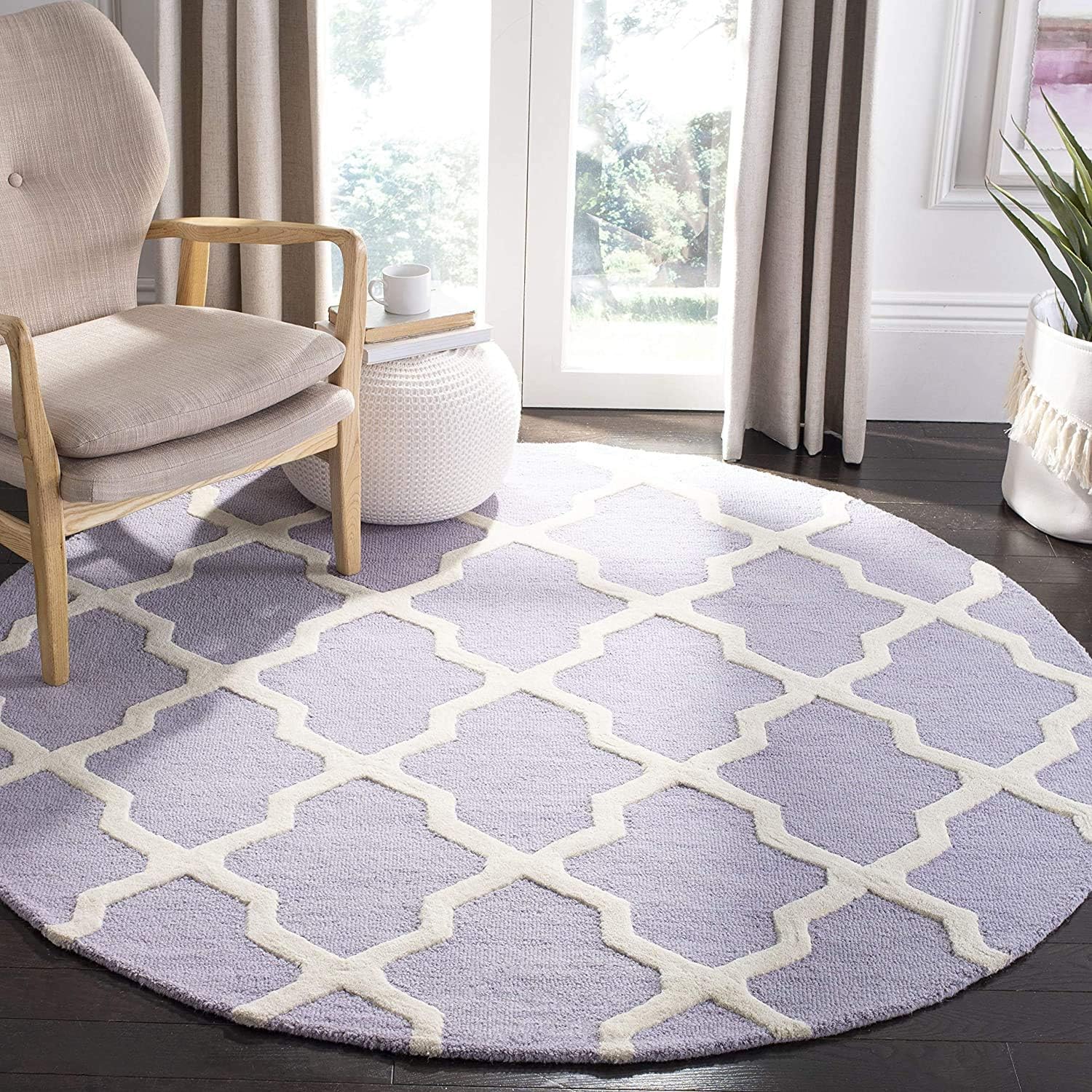 Buy Rugs Enterprises Modern Pattern Loop & Cut Woolen Carpet for Living