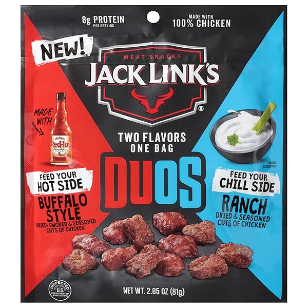 JACK LINKS, BUFFALO STYLE RANCH BEEF STICKS DUOS,...