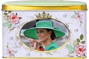New English Teas Catherine, Princess of Wales Tea Tin with 40 English Breakfast Teabags