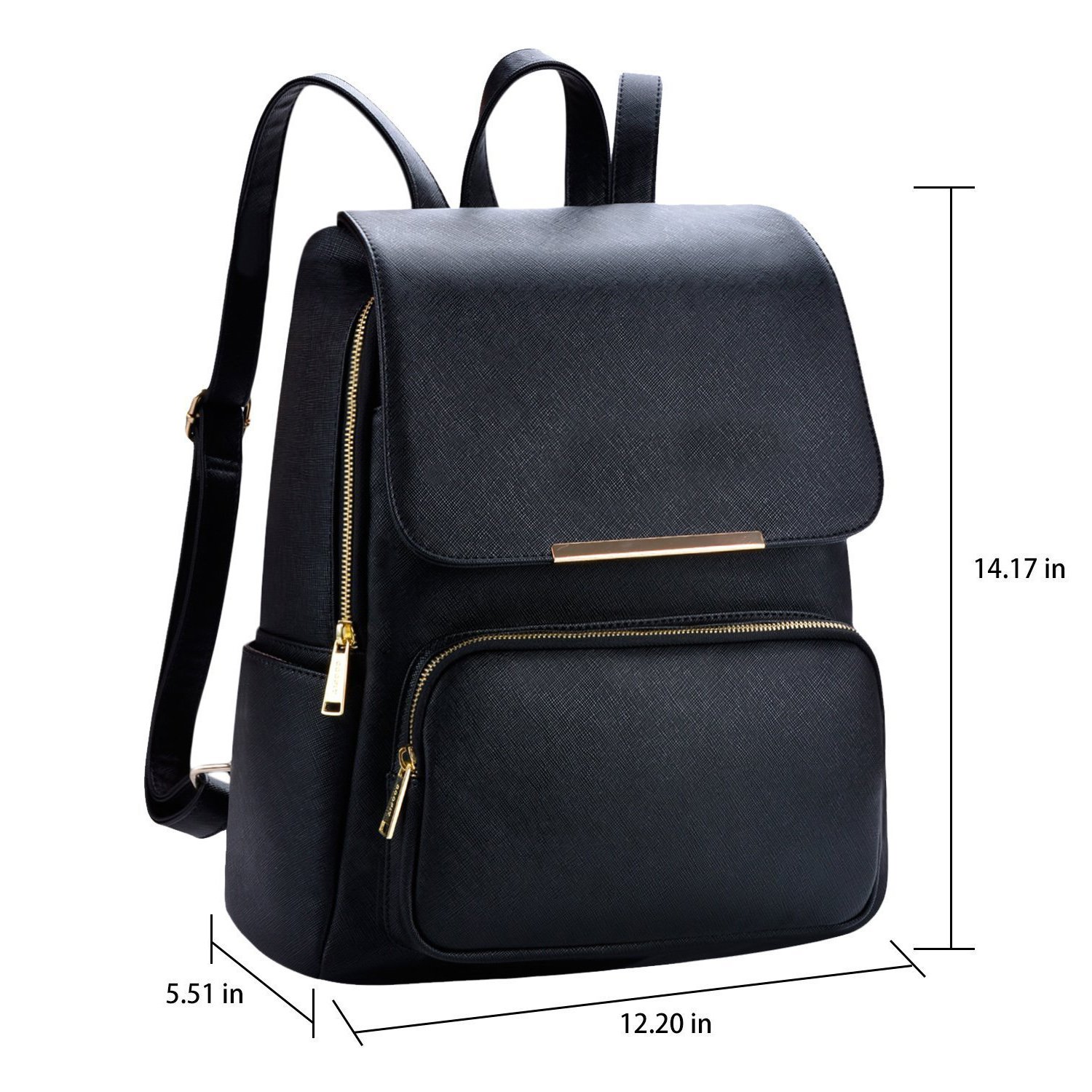 alice women's backpack handbag with clutch combo (prebkp9 clutch ) - black