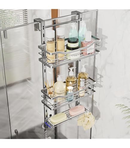 Amazon.com: SWTYMIKI Over the Door Shower Caddy - 3 Tier