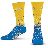 For Bare Feet NFL unisex-child Spray Zone Crew Sock Nfl Youth