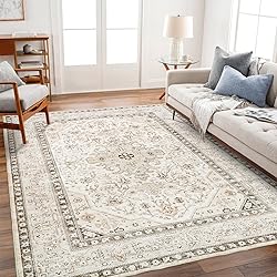 HILORUUG Washable Area Rug 6x9 - Bedroom Living