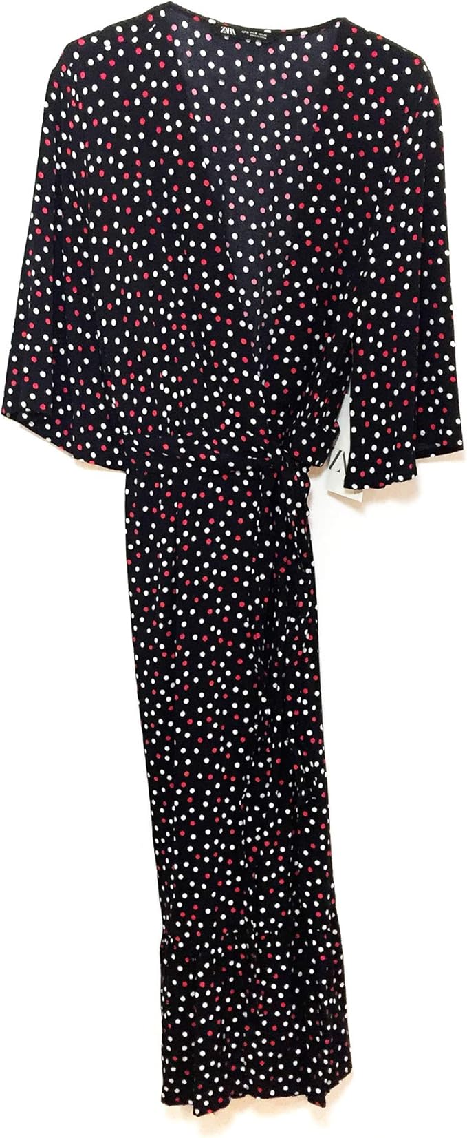 polka dot wrap dress zara