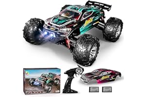 MIEBELY RC Cars 1: 16 Scale All Terrain 4x4 Remote Control Car for Adults & Kids, 40+ KM/H Waterproof Off-Road RC Trucks, High Speed Electronic Cars, 2.4Ghz Radio Controller, 2 Batteries, 2 Car Bodies