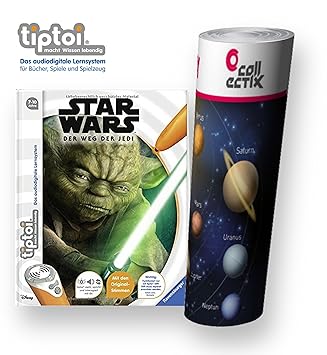 collectix Ravensburger tiptoi Buch - Star Wars Weg der Jedi + Planeten Lernen - Poster by