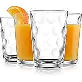 Home Essentials Juice Glasses Set Of 4 Water Tumbler Glasses Cups 7 oz Uses for Juice, Water, Cocktails, and more Beverages. Dishwasher safe…