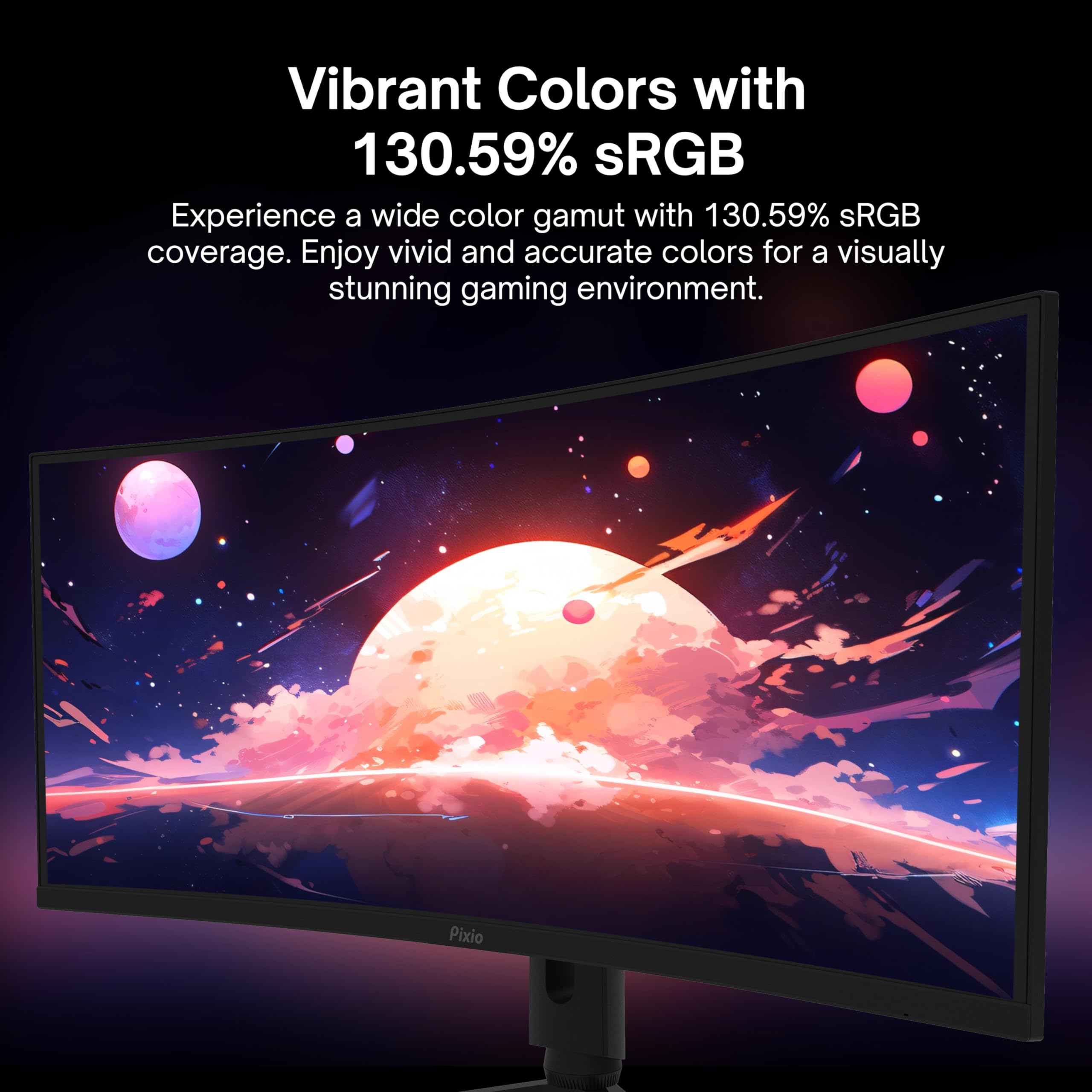 Pixio PXC243 24 Inch 144Hz FreeSync FHD 1800R Curved Full HD 1920x1080