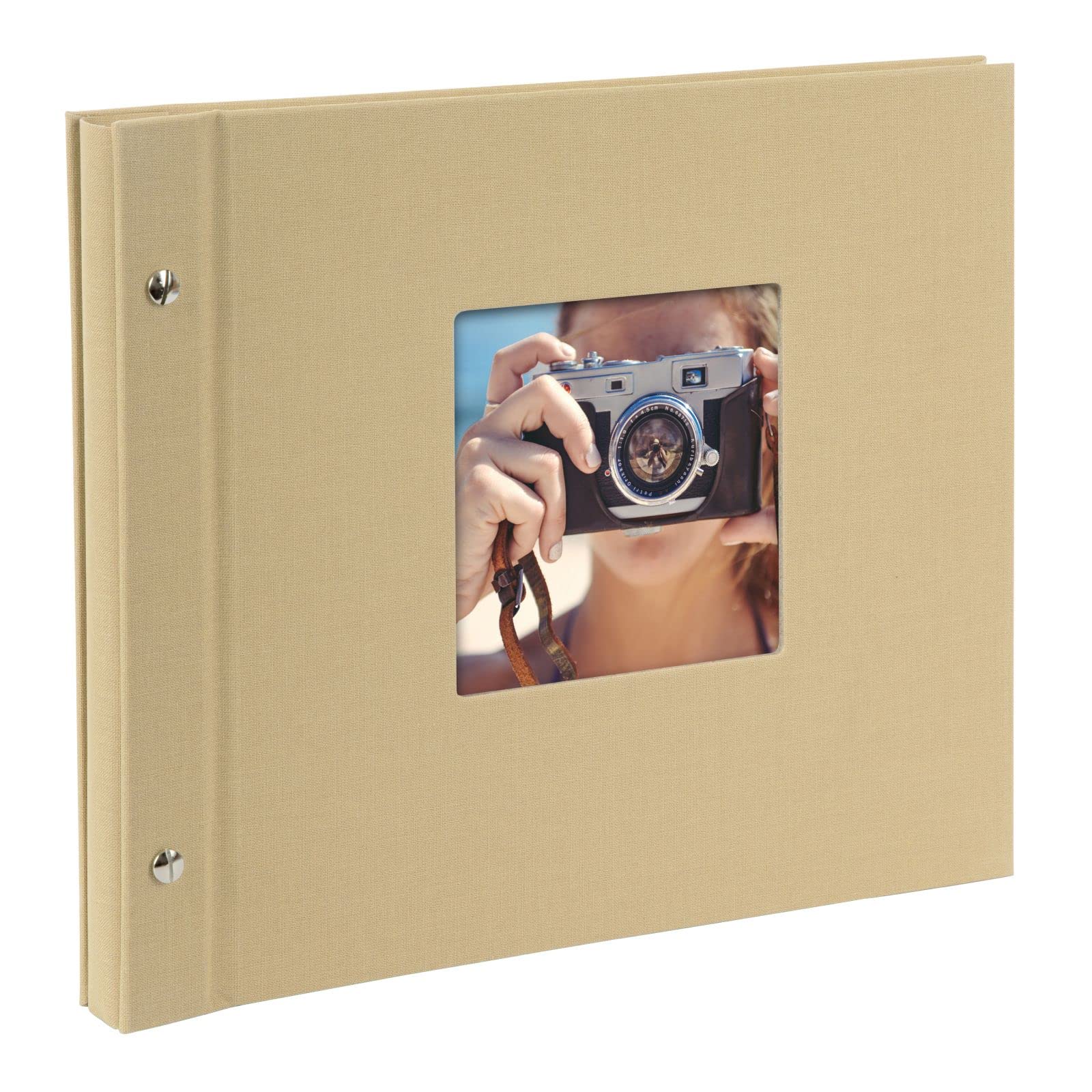 Goldbuch Trend Photo Album 25 x 25 cm, 60 Pages with Pergamine, sand, 30x25 cm