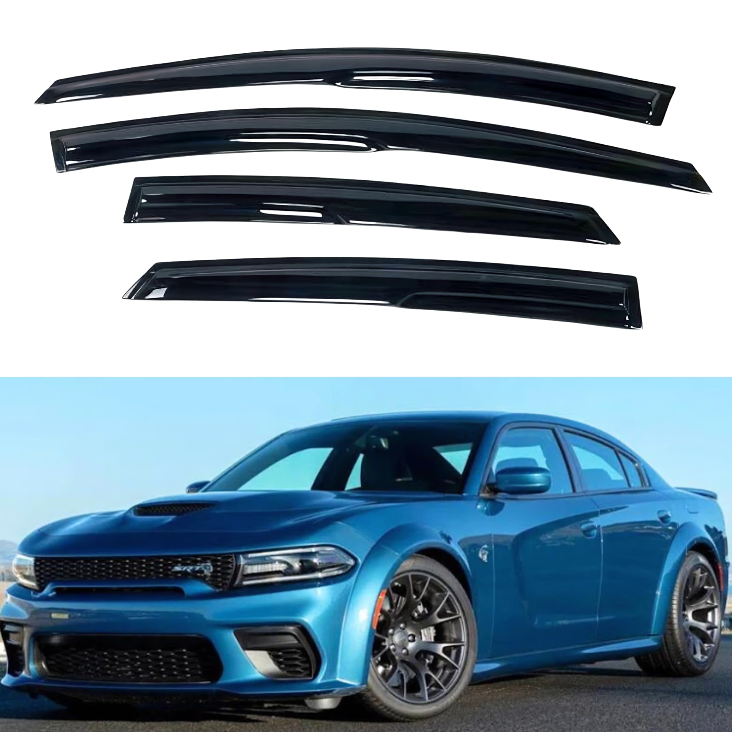 IG Window Visor for Dodge Charger 2011-2023, Rain