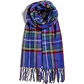 AUSEKALY Scarf For Women Men Winter Plaid Neck Scarves Fall Softest Classic Warm Lightweight
