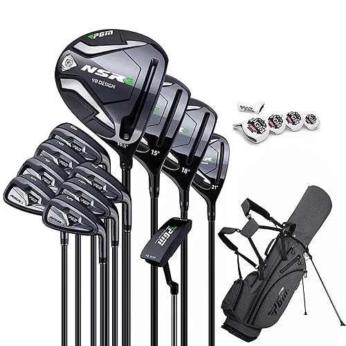 PGM Men's Complete Golf Club Sets 12 Pieces Wood (#1,3,5),